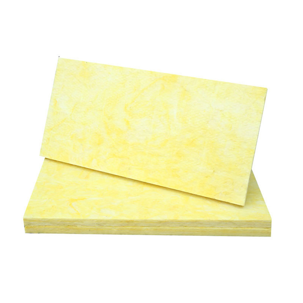 100kg/m3 Density Excellent Thermal Insulation Fireproof Performance Wall Thermal Insulation Glass Wool Board Panel