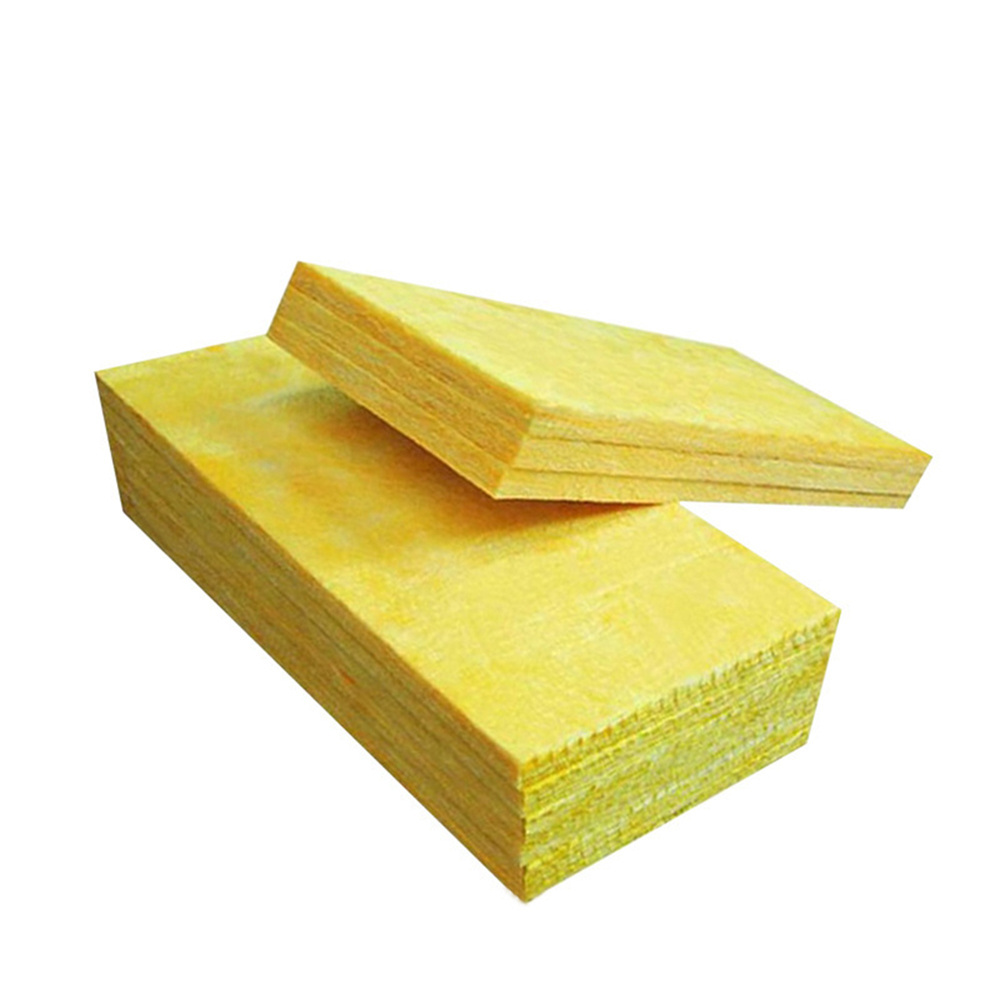 100kg/m3 Density Excellent Thermal Insulation Fireproof Performance Wall Thermal Insulation Glass Wool Board Panel