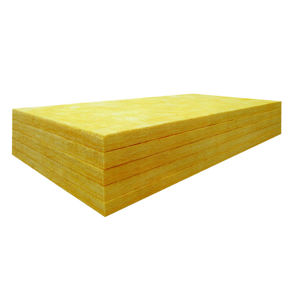 Non Combustible 64kg/m3 25mm Heat Thermal Insulation Facing Rigid Glass Wool Panel/Board