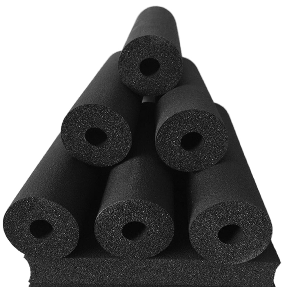 Funas black nbr closed cell elastomeric nitrile rubber hose air conditioners pipe insulation foam tube rubber thermal insulation