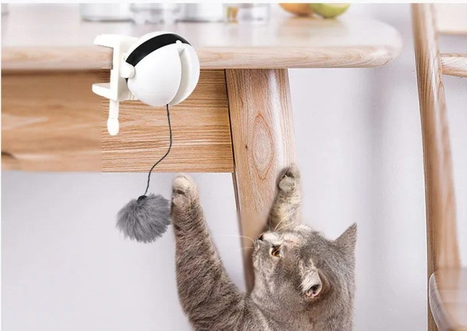 smart auto rotating toy Lifting Ball Electric Interactive Cat Toy For Automatic Cat Teaser Toy