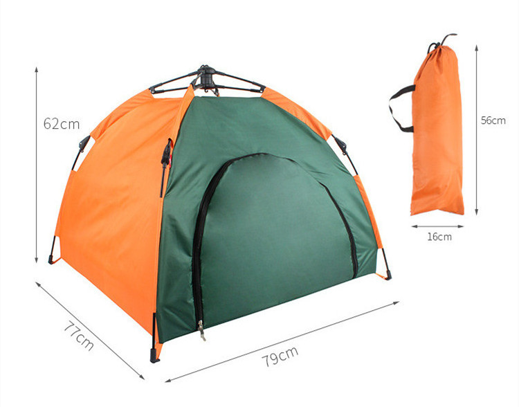 OEM Oxford dog frame camp easy handle foldable summer outdoor tent for small medium large breeds