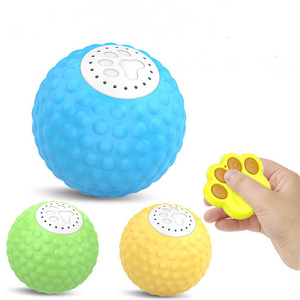 2023 New design USB charging remote control smart auto rotating ball toy pet electric rolling dog cat ball play toys