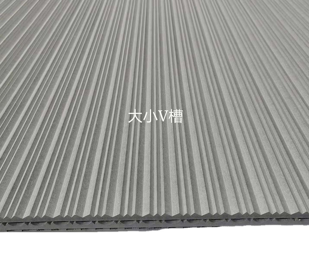 A grade fireproof and waterproof  combination of cement and natural plant fibers  Cement decorative panels  Grooved Board