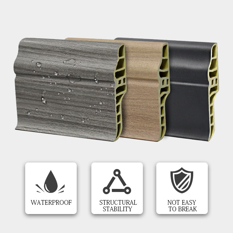 Floor Accessories Metal Decorative Wall Protector Corner Flexible Aluminium Board Skirting Moulding