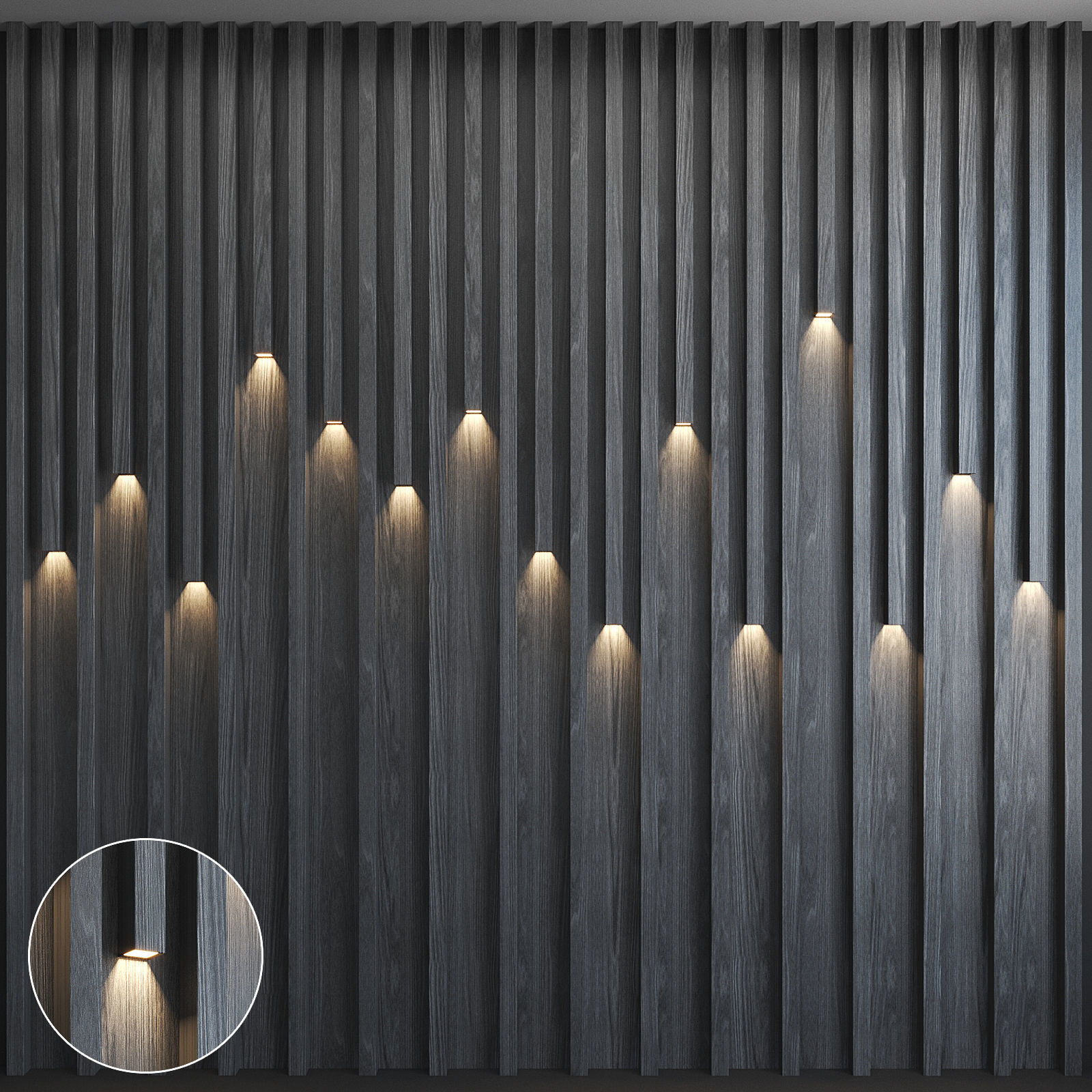 PS panel 3d wood fluted ps wall panel exterior wpc interior fluted wall panel