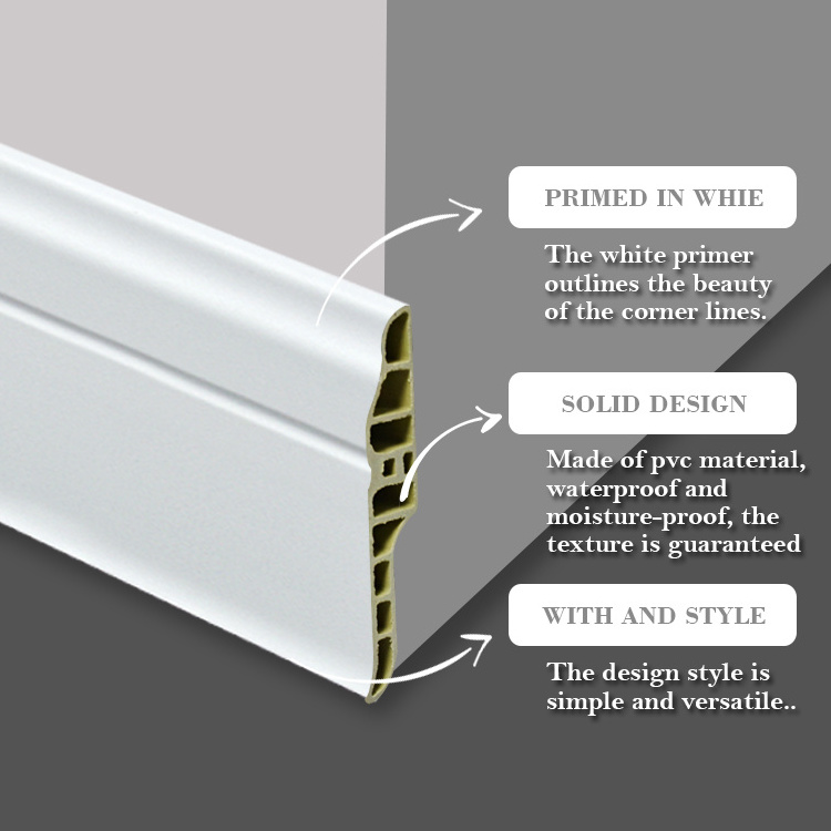 Floor Accessories Metal Decorative Wall Protector Corner Flexible Aluminium Board Skirting Moulding