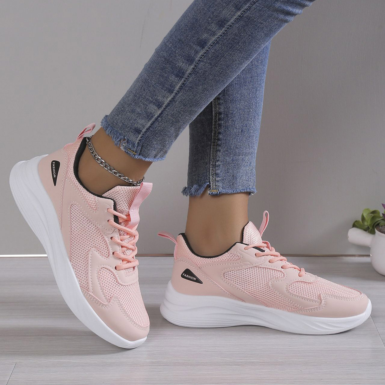 Chaussures Baskets pour femme damas elegantes zapatos de platform schuhe