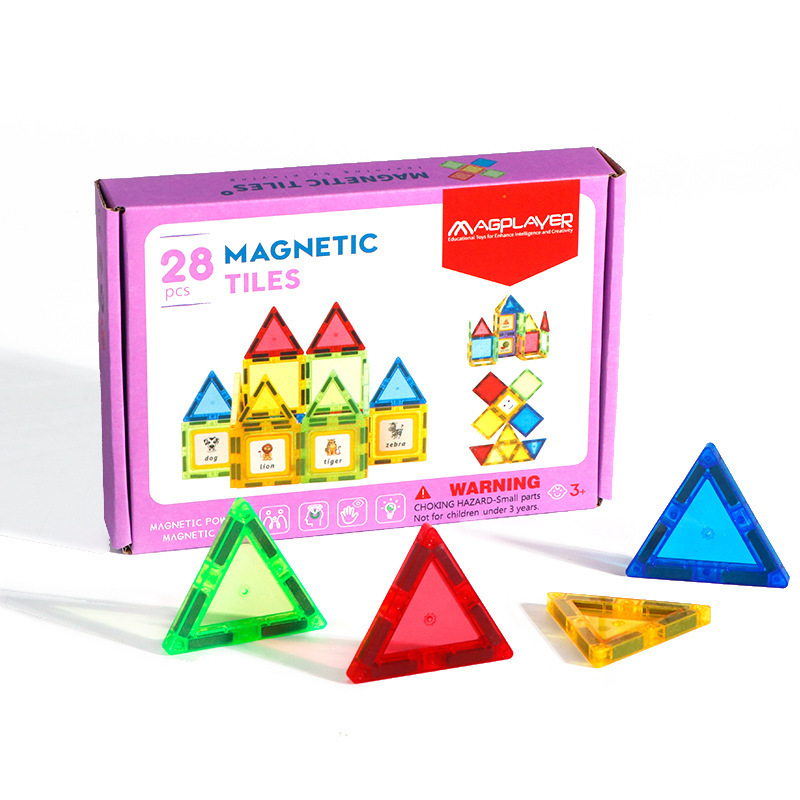 28pcs magnetic blocks 3d educational toys diy building blocks magnetic blocks toys for kids