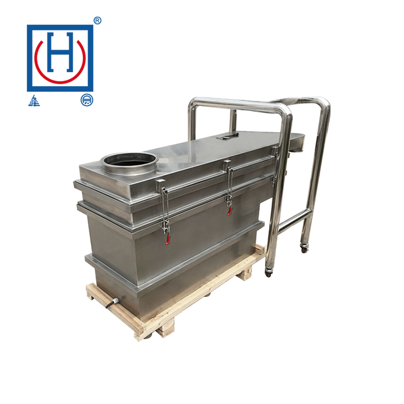 Stainless Steel Vibrating Screen For Candy Powder Flour 4 deck wood chip linear vibrating screen