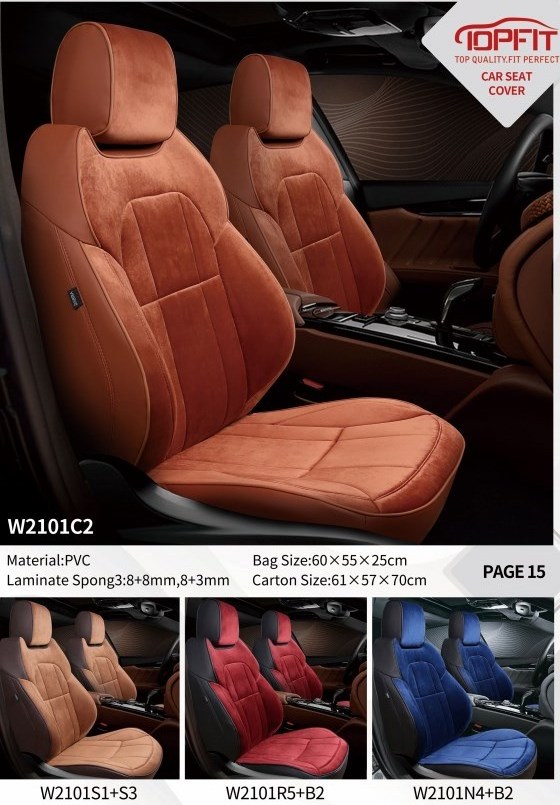 Wholesale Customized Leather Velvet Car Seat Cover Set Full Set Auto Seat Cover Protecting Original Car Seat Cover