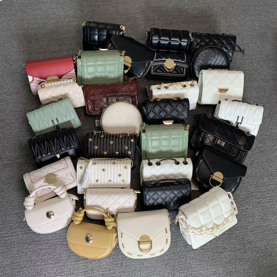 High Quality Mixed Packaging random Delivery Fashion Designers Inclined Shoulder Bag Clut Stock Lady Handbags Used Bags