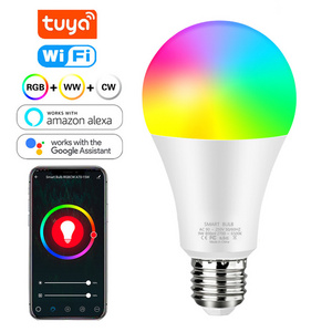 Smart Light Lamp Wifi Bulb 12W 15W 16 Color Changing  Magic RGB LED Bulb e27 110V 220V Rechargeable Light Led Bulbs