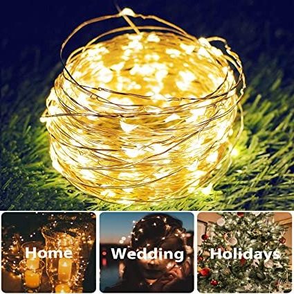 NEW year 10m Led String Light Solar Powered Copper Wire Christmas Tree Fairy Light Outdoor Waterproof Garden String Lights