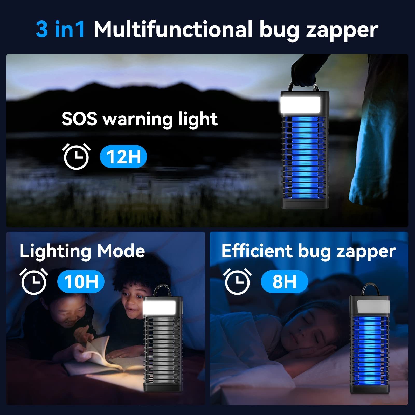 Mosquito killer Mosquito Trap Insect Lantern LED Mosquito Insect Traps Solar Bug Zepper Light