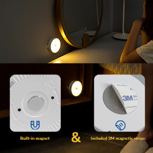 USB Charging Rechargeable Light Sensing Infrared Human Body Induction Wireless Motion Sensor LED Night Light