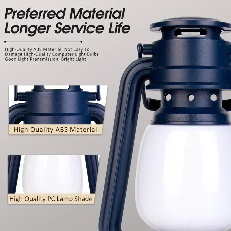 Outdoor Portable Camping Light LED Retro Flame Camping Lantern