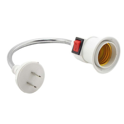 MYAMMAR Vietnam Lao Cambodia Philippines Socket Lamp Bulb Holder Light Socket With Switch EU US Plug Lamp Holder