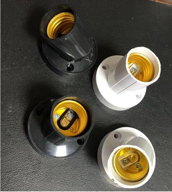 Cambodia Philippines Plastic Screw E27 Lamp Base Lampholder Light Bulb Socket Holder Adapter Bulb Holder