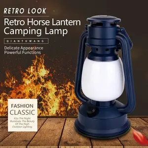 Outdoor Portable Camping Light LED Retro Flame Camping Lantern