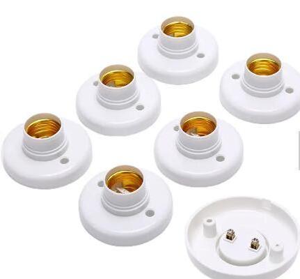 Cambodia Philippines Plastic Screw E27 Lamp Base Lampholder Light Bulb Socket Holder Adapter Bulb Holder