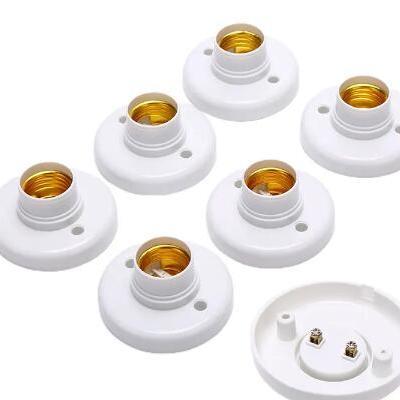 Cambodia Philippines Plastic Screw E27 Lamp Base Lampholder Light Bulb Socket Holder Adapter Bulb Holder