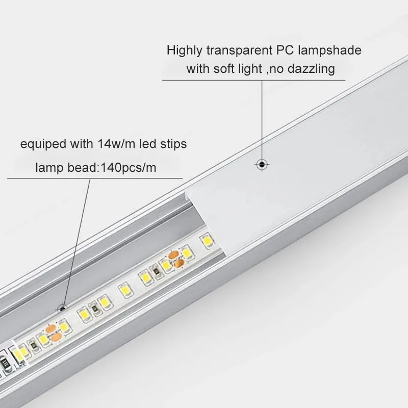 Commercial Lighting Magnetic Track System Recessed Spot Focus Lamp Linear Light Magnetic COB LED Track Light