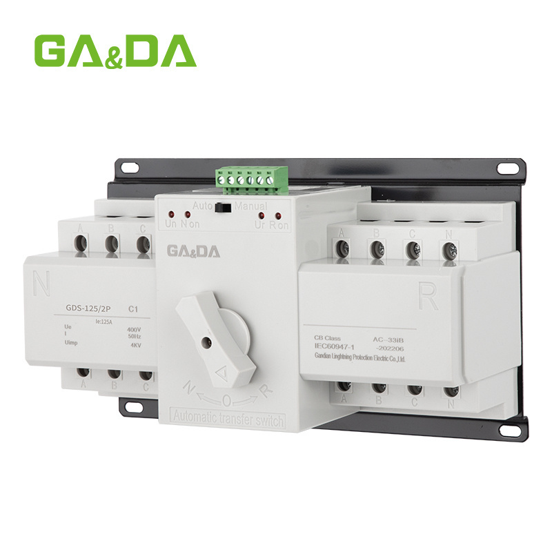 4p 125A Automatic Generator CE Transfer Switch Controller ATS Dual Power Changeover Switch