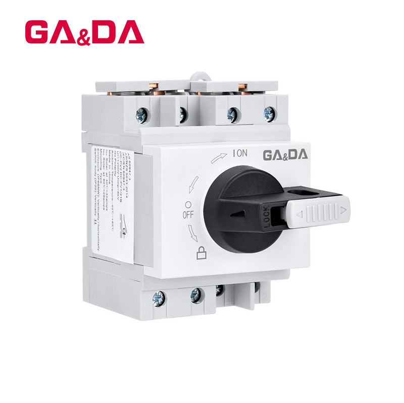 GDPV32-L1 4P 32A 1000V 1200V waterproof isolation switch 2P 32A 600V DC Solar IP20 Isolator Switch PV Disconnect Switch