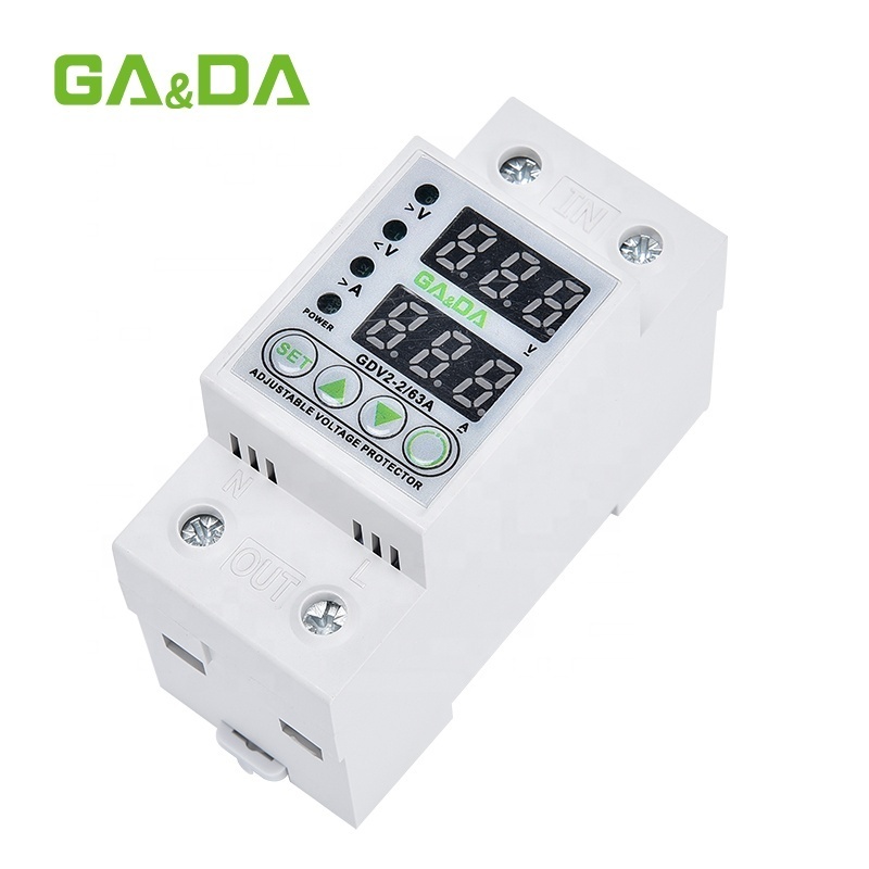 GA&DA electric  GDV2-2-40A 110V Din rail power supply equipment manufacturers over under voltage protective protector voltage