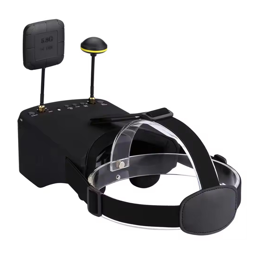 800D 5 inch lcd 40ch 5.8ghz FPV goggles with Built in DVR and split monitor Design for drone