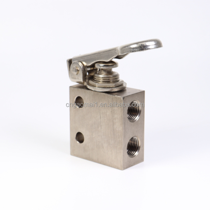 TAC-31P-34T valve small steel bevel gear sets size easy to operate manual toggles switch valves mechanical pneumatic button