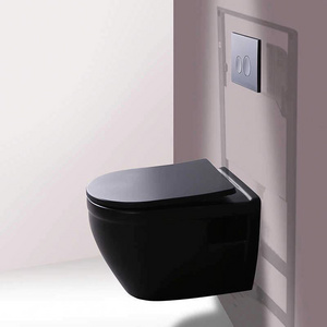 To Bathroom Sanitary Ware Porcelain Toilet Wall Mounted Wall Hung Toilet Ceramic ONE Piece Flush Pipe Component Concealed Tank