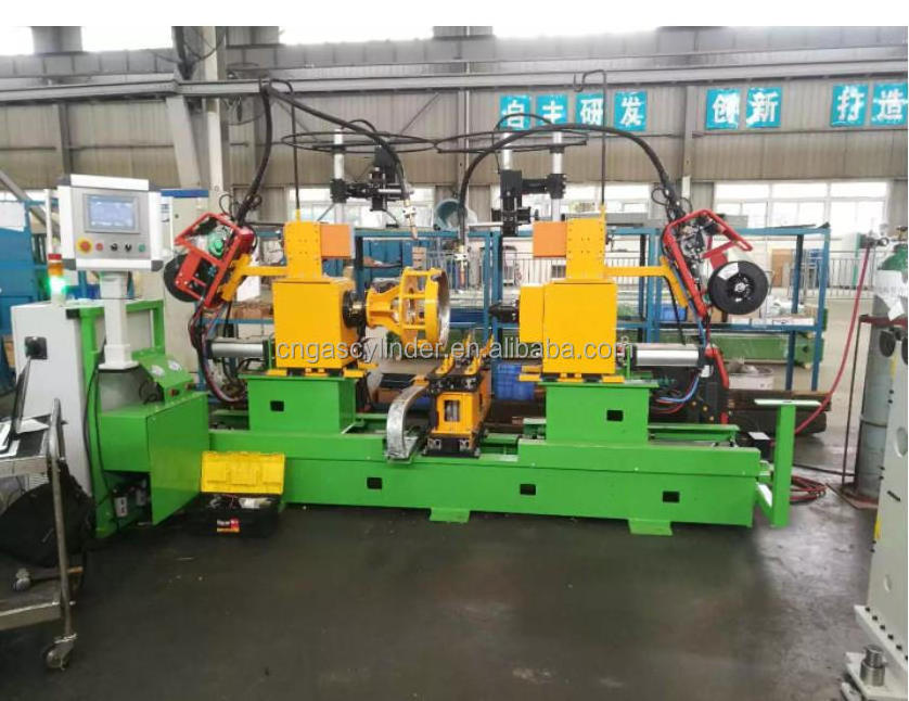 Fully Automatic LPG Gas Cylinder Body Girth Welding Machine, LPG Cylinder Circumferential Seam MIG Welding Equipment~