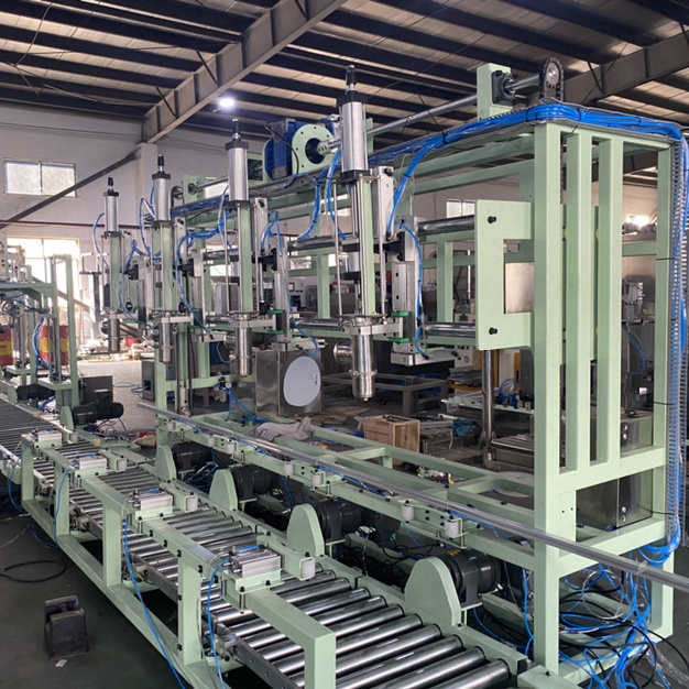 Fully Automatic Liquid Filling Sealing Line Machine, Steel Oil Drum / Bitumen Barrel Drum Filling Line