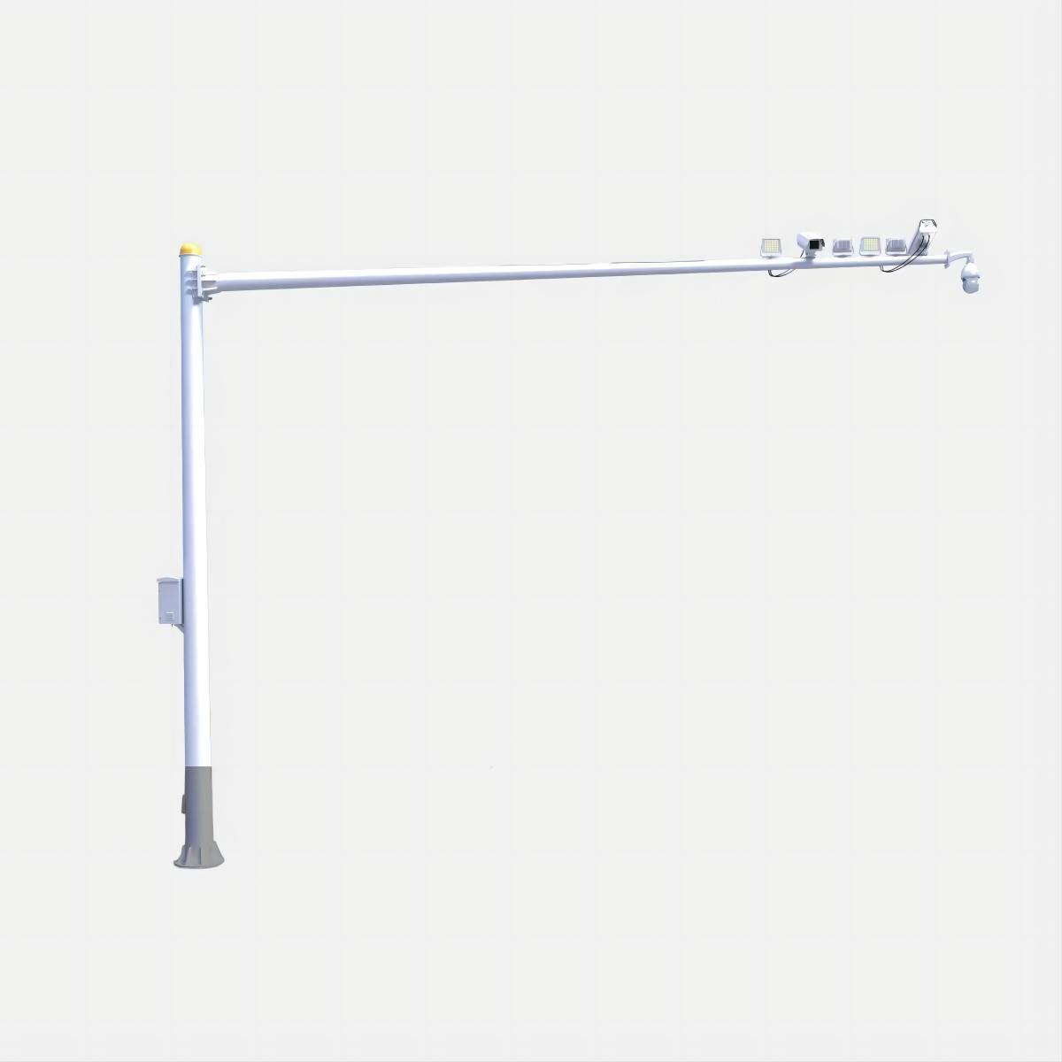 Outdoor Street Heavy Duty Telescopic Monitoring Light Pole Waterproof Traffic CCTV Security Camera Pole