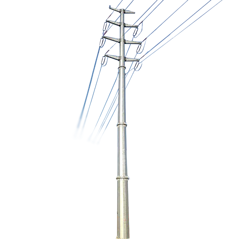 Made In China Good Quality Steel Utility Pole Low Price 100KV Electric Power Pole