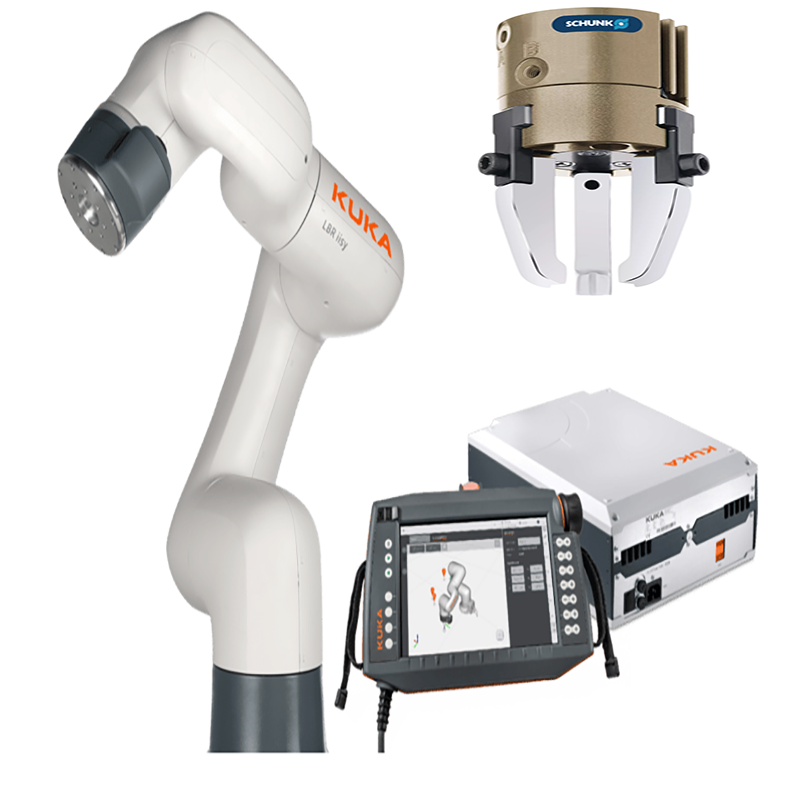 Price Advantage KUKA Cobot Robot With Vacuum Sucker and Onrobot Gripper For Pick up and Place Robot Arm