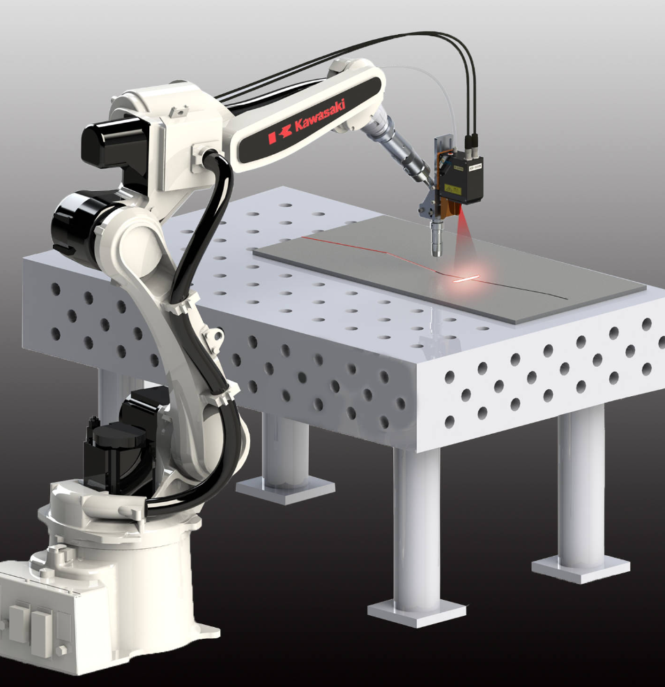 OEM KAWASAKI Robot Industrial Spot Welding Manipulator BX200L MAG MIG Technology With KEMPPI Welder For Machine Equipment Weldin