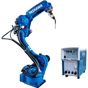 Yaskawa 6 Axis Industrial Robotic Arm With OTC Welder Machine CO2/MAG/MIG EP500L welding Robot with positioner