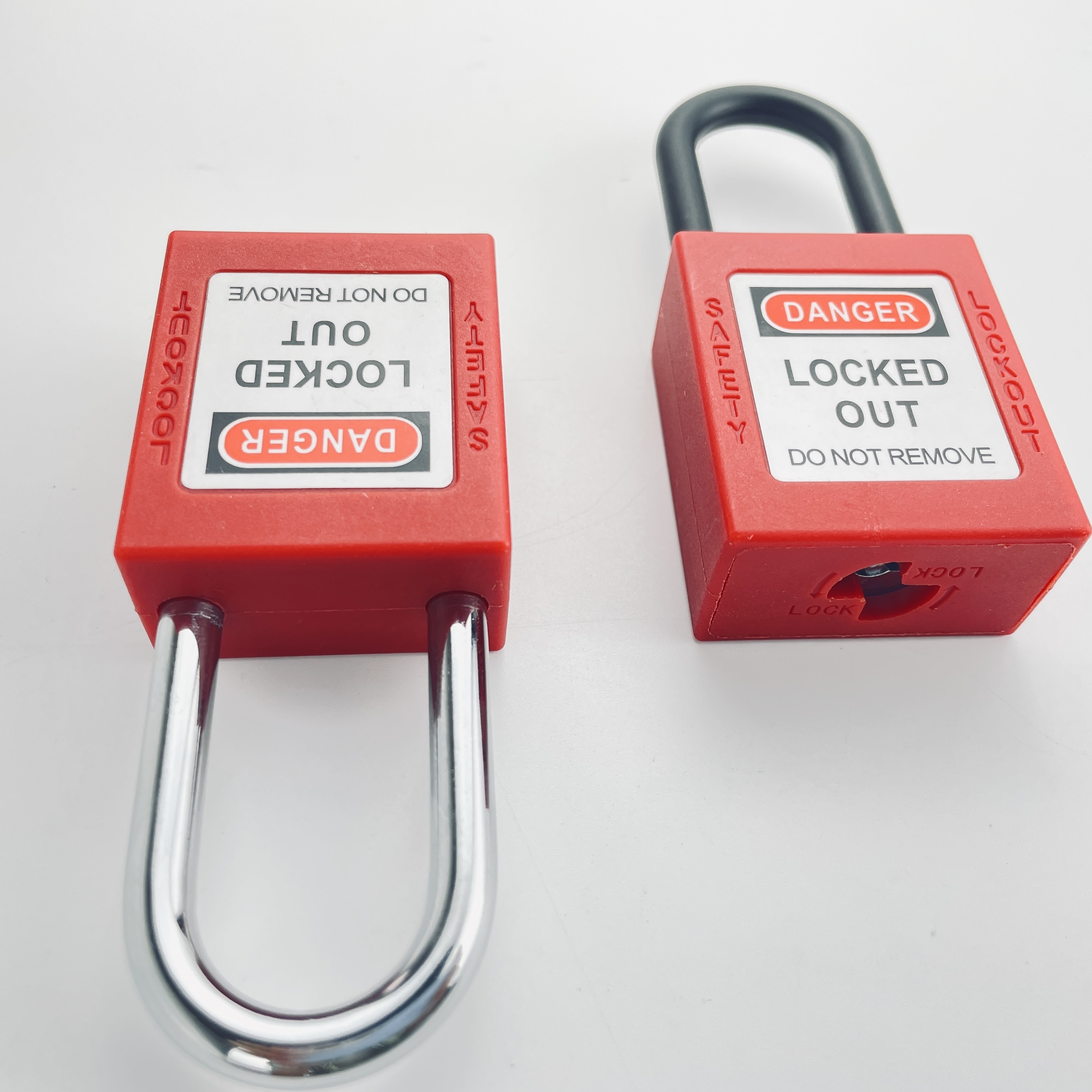 Industrial Aluminum Shackle Safety Padlock,Loto Manufacturer Keyed Alike Safety Padlock with Steel Lock Beam and Master Key