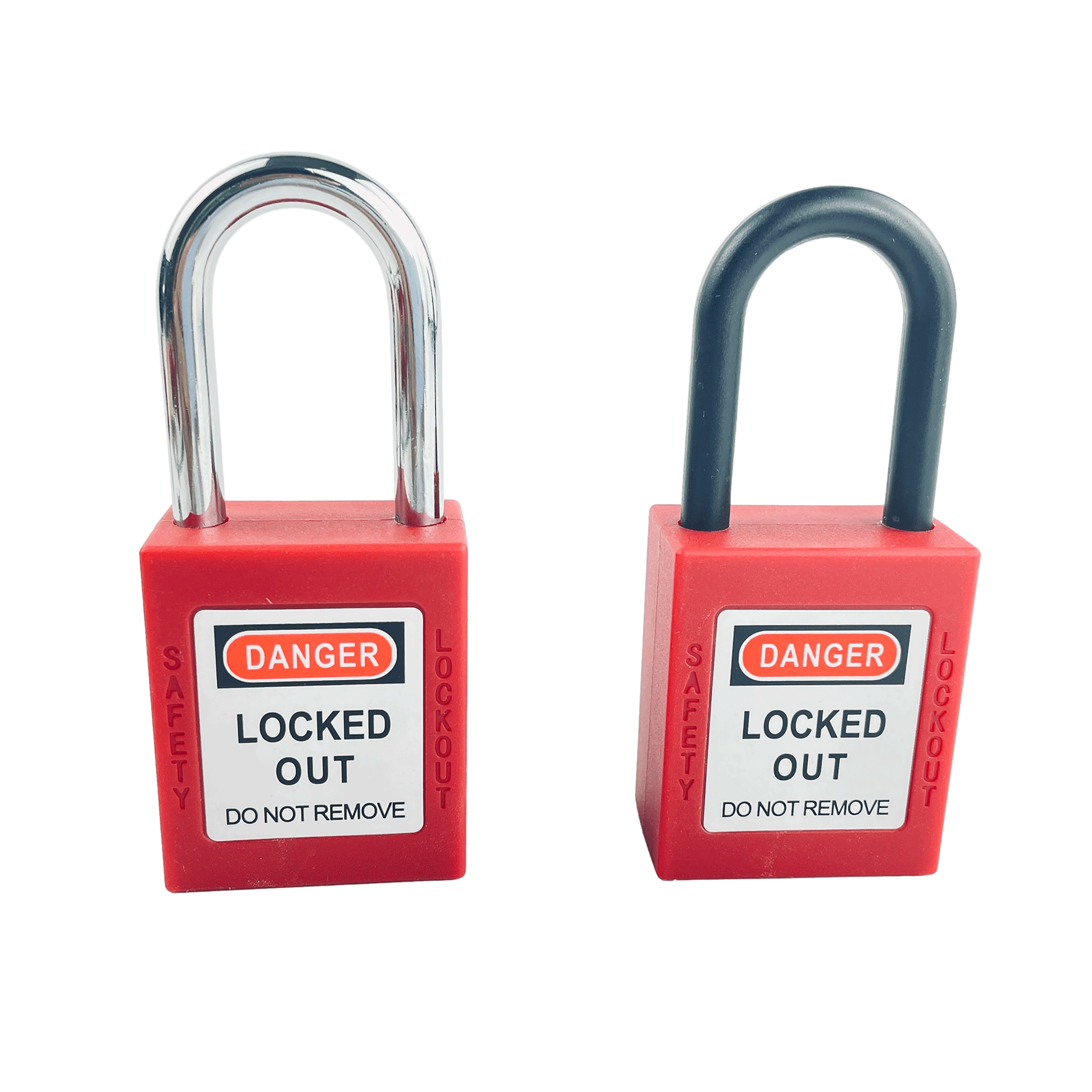 Industrial Aluminum Shackle Safety Padlock,Loto Manufacturer Keyed Alike Safety Padlock with Steel Lock Beam and Master Key