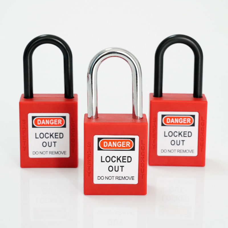 China Wholesale Manufacturers Plastic Multicolor Custom Padlock Key With Master Key Safety Lockout Padlock Plastic Lock Device