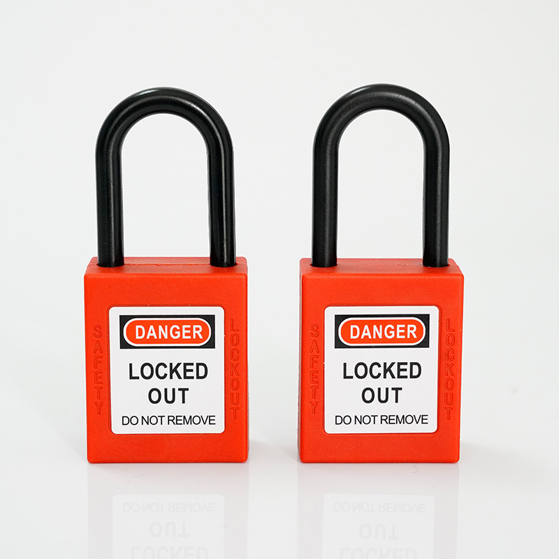 China Wholesale Manufacturers Plastic Multicolor Custom Padlock Key With Master Key Safety Lockout Padlock Plastic Lock Device