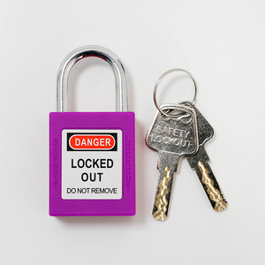 OEM China Wholesale Make Steel Shackle Pad Lock With Master Key Loto Safety Lock Lockout Tagout Tags Safety Padlock Insulated