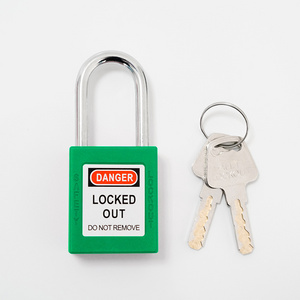 Color 38Mm Cheap Steel Shackle Safety Padlock Master Lock Combination Padlock Lockout Tagout Warning Tags Pad Lock For Loto