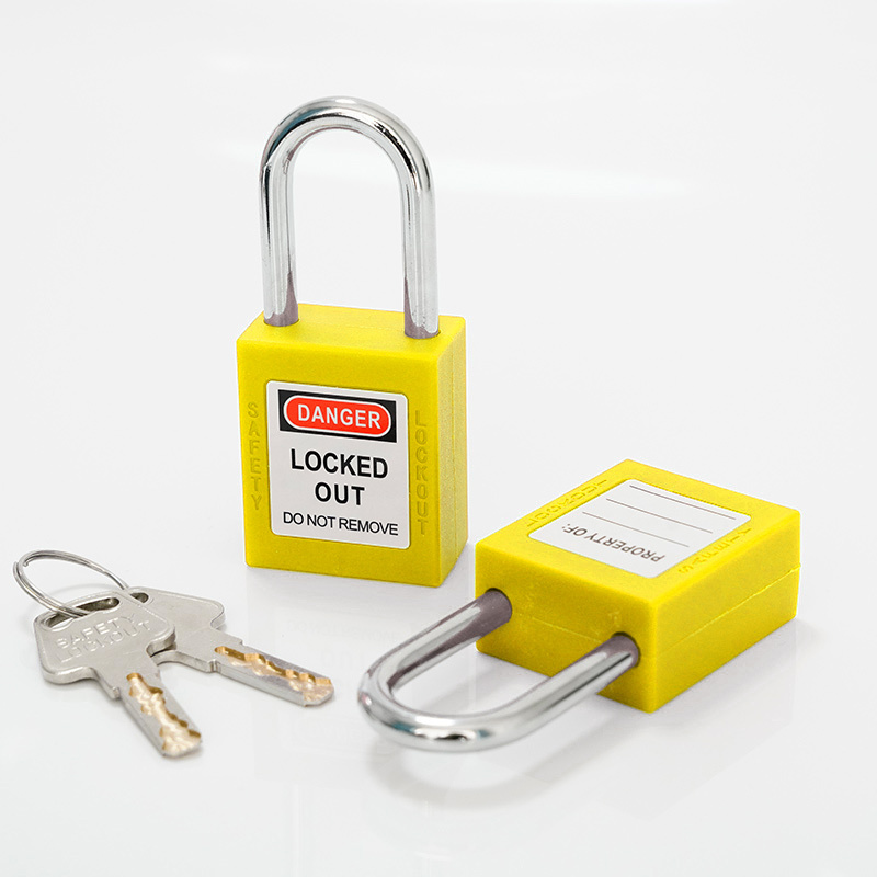 Label Custom Waterproof Combination Industrial Padlocks With Same Keys Plastic  Device Tagout Safety Padlocks For Lockout