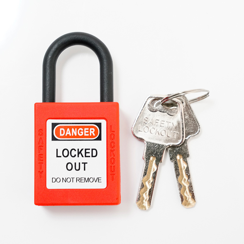 Oem Chinese Manufacturers 25Mm Safety Lockout Plastic Locks Padlock With Master Key Lock Device And Lock Out Safety Padlock