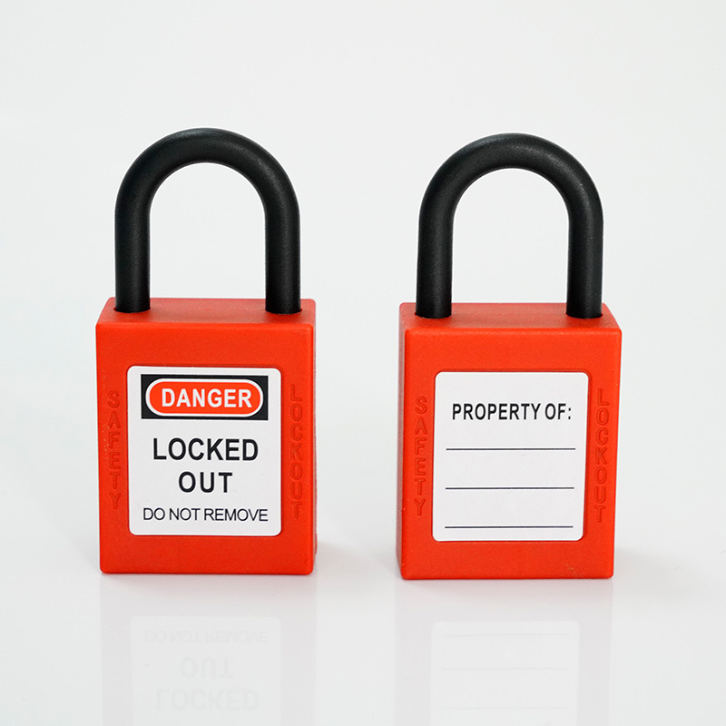 Oem Chinese Manufacturers 25Mm Safety Lockout Plastic Locks Padlock With Master Key Lock Device And Lock Out Safety Padlock