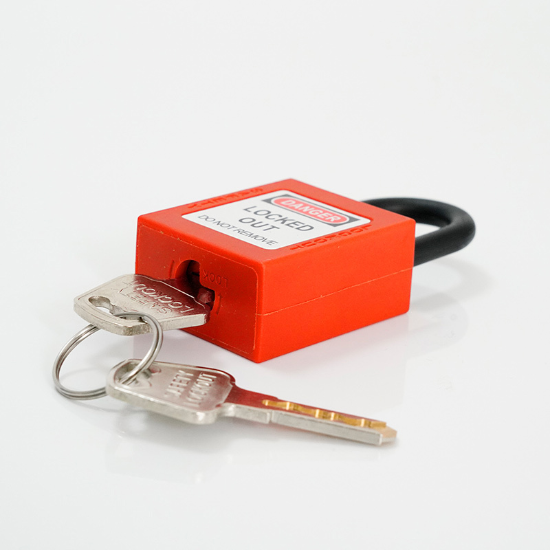 Oem Chinese Manufacturers 25Mm Safety Lockout Plastic Locks Padlock With Master Key Lock Device And Lock Out Safety Padlock